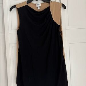 Armani Collezioni Beige Sleeveless Top